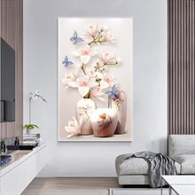 Foto laden in Gallery viewer, Vaas mer lotussen va. 50x80cm Diamond painting | Eigen foto | Dieren | Kopen | Dikke dames | Action | Nederland | Steentjes | Diamant | De Diamond Painter