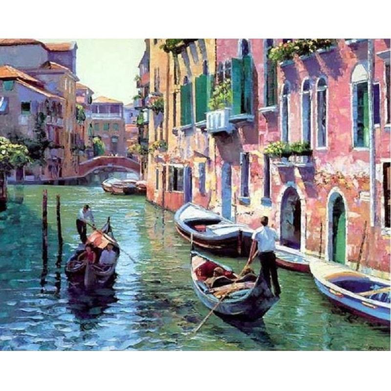 Venetië   Schilderen op nummer Diamond painting | Eigen foto | Dieren | Kopen | Dikke dames | Action | Nederland | Steentjes | Diamant | De Diamond Painter