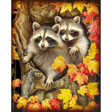 Foto laden in Gallery viewer, Wasberen herfst Diamond painting | Eigen foto | Dieren | Kopen | Dikke dames | Action | Nederland | Steentjes | Diamant | De Diamond Painter