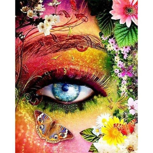 Zomers oog Diamond painting | Eigen foto | Dieren | Kopen | Dikke dames | Action | Nederland | Steentjes | Diamant | De Diamond Painter