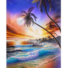 Foto laden in Gallery viewer, Zonderondergang op stand Diamond painting | Eigen foto | Dieren | Kopen | Dikke dames | Action | Nederland | Steentjes | Diamant | De Diamond Painter
