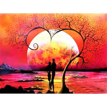 Foto laden in Gallery viewer, Zonsondergang Diamond painting | Eigen foto | Dieren | Kopen | Dikke dames | Action | Nederland | Steentjes | Diamant | De Diamond Painter