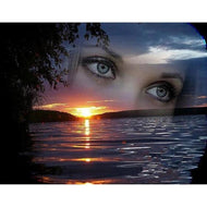 Diamond Painting - Zonsondergang met gezicht