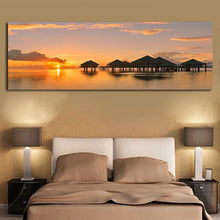 Foto laden in Gallery viewer, Zonsondergang water 40x120cm Diamond painting | Eigen foto | Dieren | Kopen | Dikke dames | Action | Nederland | Steentjes | Diamant | De Diamond Painter